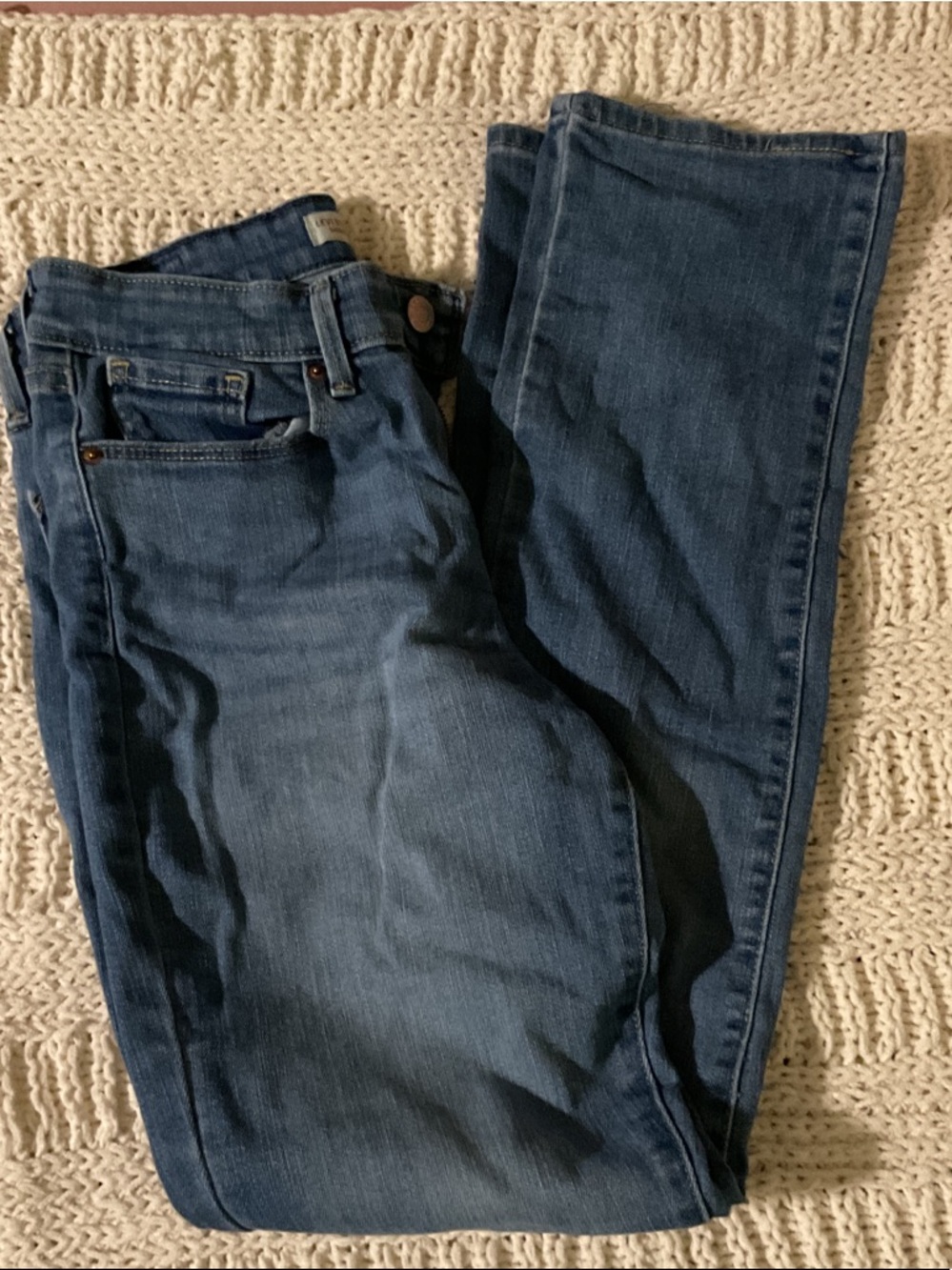 Levi's Indigo Blue Straight-Leg Jeans